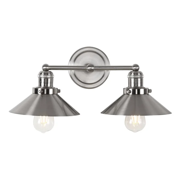 July Metal Shade Sconce - Nickel by Jonathan Y - 1 Bulb