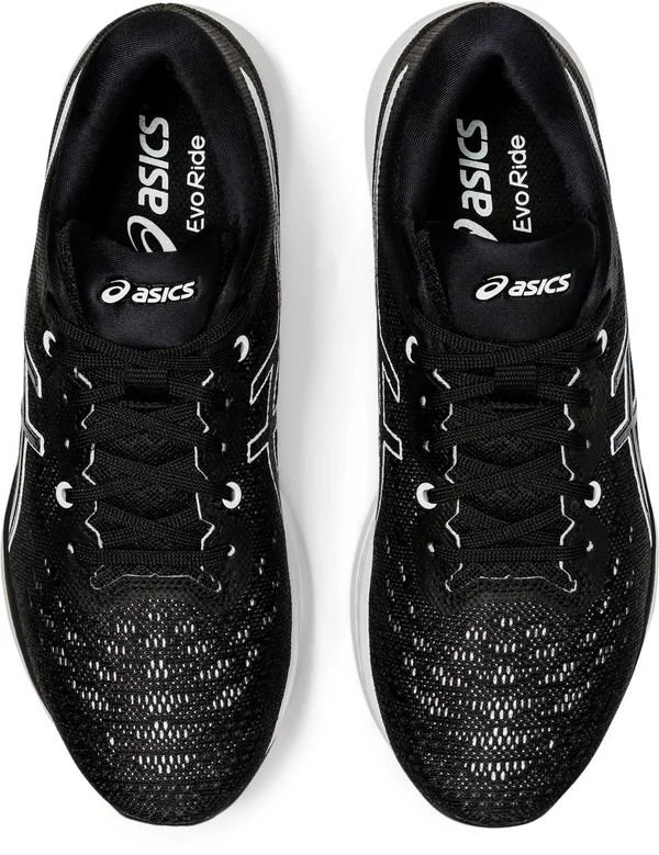 Asics EvoRide Running Shoes Ladies - Size 7, Black/White