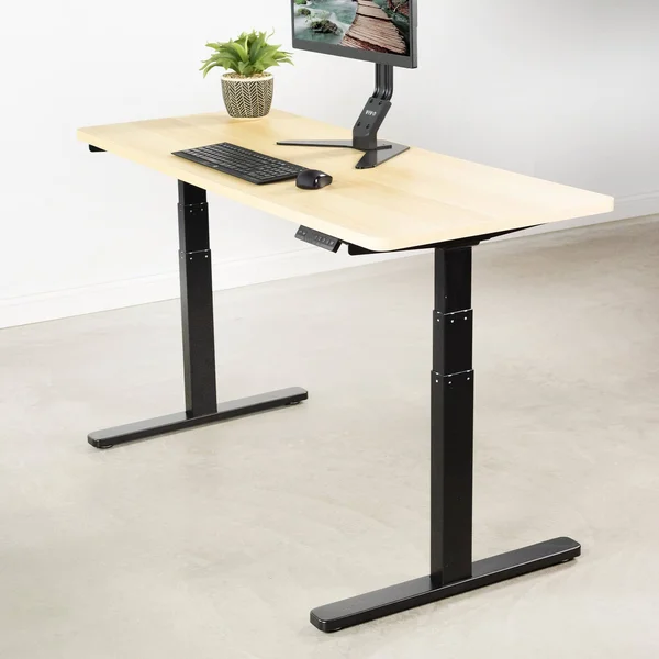 Vivo DESK-V120EB Black Electric Stand Up Desk Frame Motor Standing Height Adjustable Legs