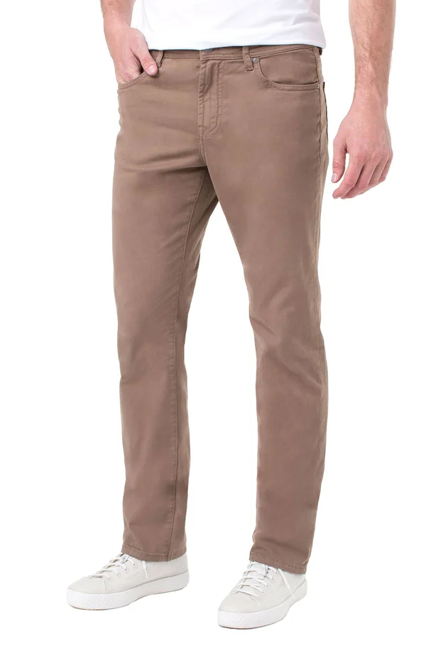 Liverpool Regent Relaxed Straight Pant - Brown 32/32, Men's