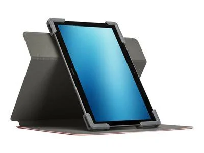 Targus Safe Fit Universal 360° Rotating - Flip cover for tablet - polyurethane - red - 9x22 - 10.5x22