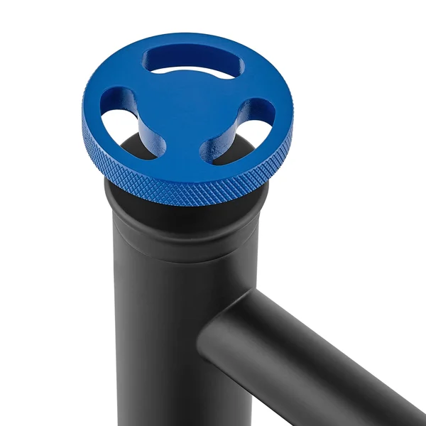 Avallon 12 Single Handle - Bathroom Faucet in Matte Black - Blue