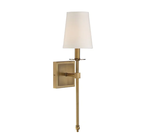 Savoy House-9-302-1-322-Monroe - 1 Light Wall Sconce Warm Brass