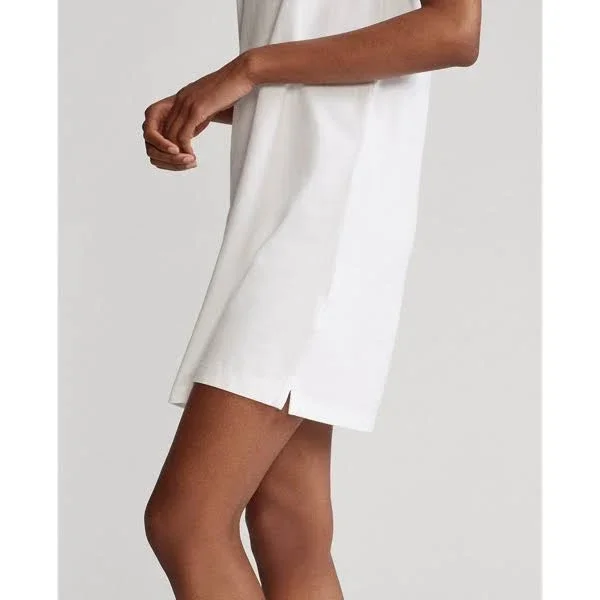 Ralph Lauren Women's Cotton Mesh Polo Dress - Size M in White