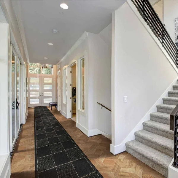 runrug USA Check Black Hallway Carpet Rug Runner Length: 39 foot - WIDT