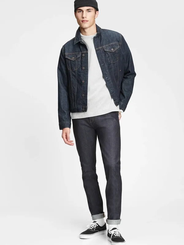 Gap Men's Selvedge Skinny Jeans with Gapflex Raw Indigo Size 29W