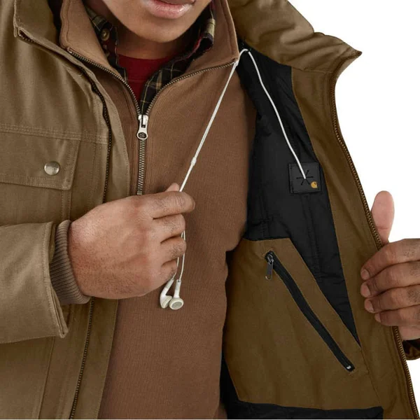 Carhartt Men's Charcoal Quick Duck Jefferson Traditional Jacket