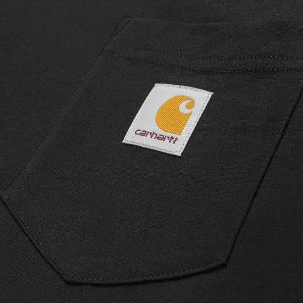 Carhartt WIP Long Sleeve Pocket T-Shirt - Black