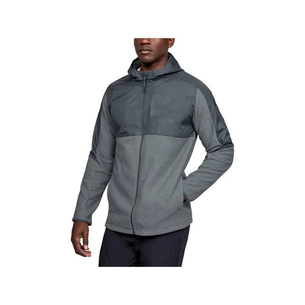 Under Armour Men's ColdGear Infrared Full Zip Hoodie - Gray, XXL
