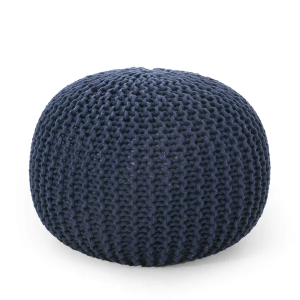 Christopher Knight Home Nahunta Pouf, Navy Blue