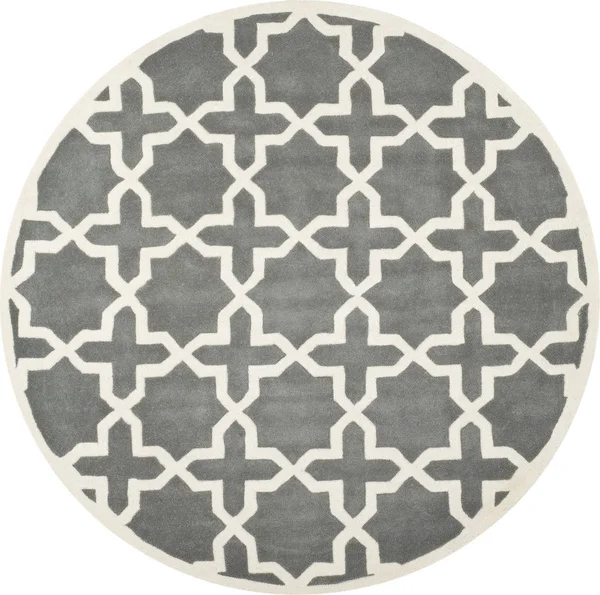 Safavieh Chatham CHT732D Dark Grey, Ivory Rug 2&3x22 x 11& Runner