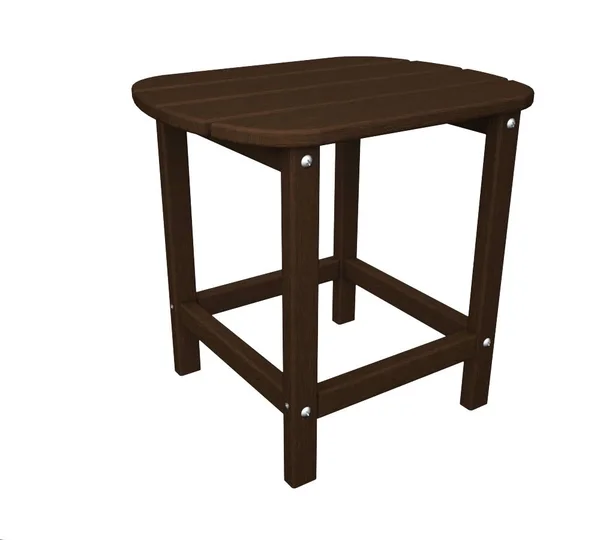 POLYWOOD South Beach 18x22 Side Table - Mahogany