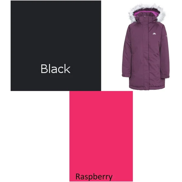 Trespass Childrens Girls Fame Waterproof Parka Jacket - 2-3 Years, Potent Purple