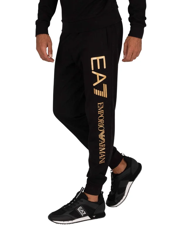 EA7 Mens&s Branded Joggers, Black, 8NPPC1-PJ05Z-1203, Size: S