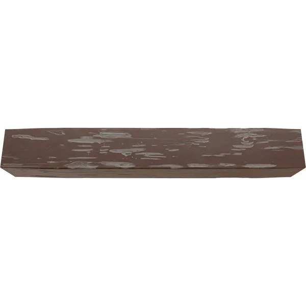 Ekena Millwork MANUPC08X12X60AE 8x22H x 12x22D x 60x22W Pecky Cypress Faux Wood Fireplace Mantel - Aged Pecan