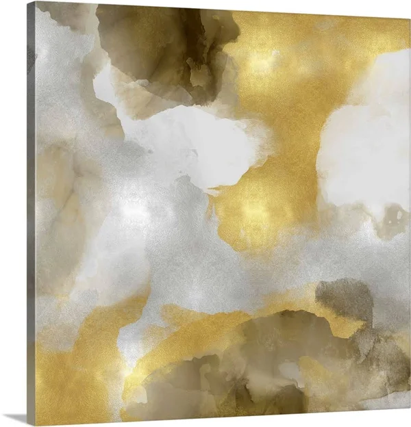 Whisper in Gold II - Canvas Wall Art, 30x30, Great Big Canvas