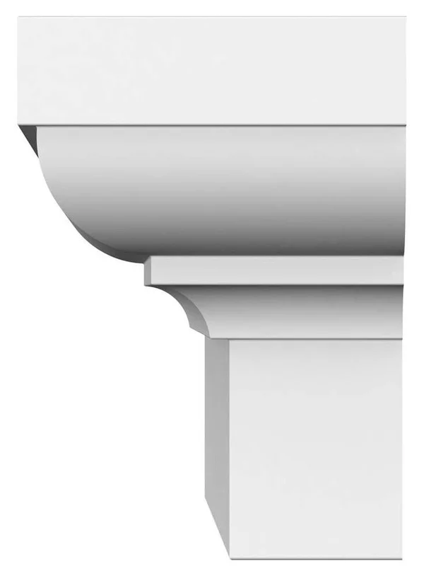 Ekena Millwork CRH06X111ST-2 111x22 Bottom Width x 115 1/4x22 Top Width x 5 1/2x22H x 1 3/4x22P Stafford Crosshead