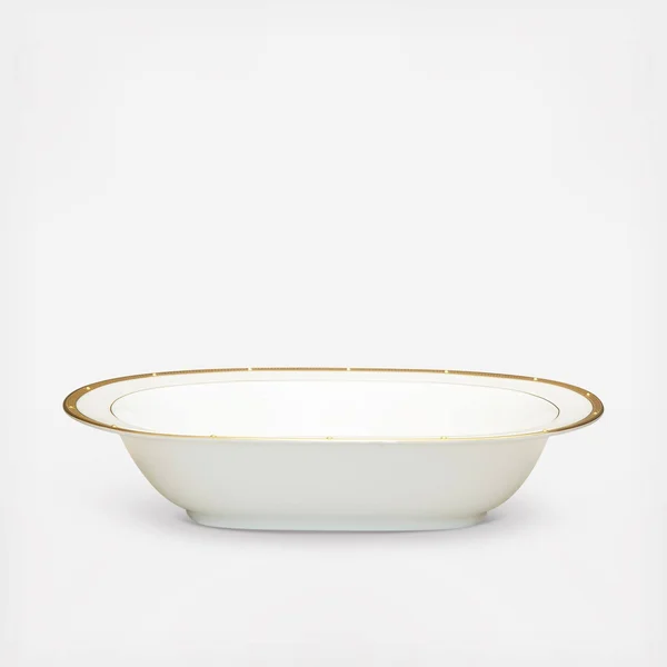 Noritake Rochelle Gold Oval Vegetable Bowl