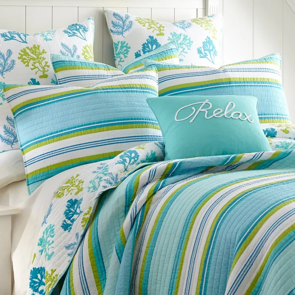 Levtex Home Cozumel Reversible Full/Queen Quilt Set