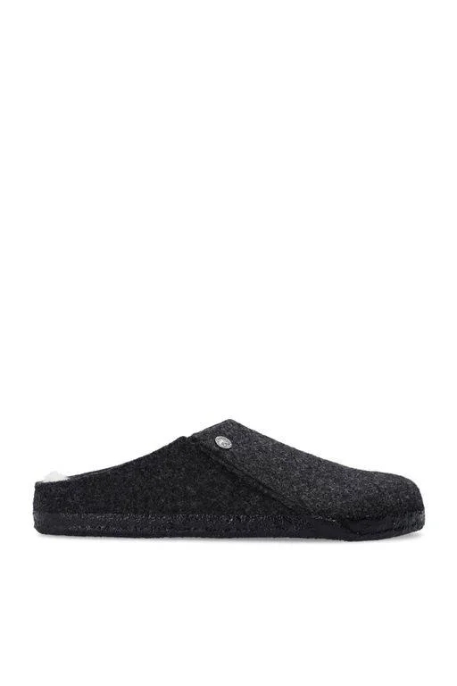 Birkenstock Zermatt Wool Felt Anthracite Shearling Clogs
