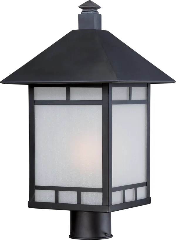 Drexel 1 Light Outdoor Post (Stone Black) - Nuvo Lighting