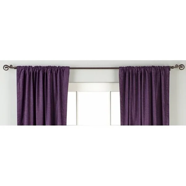 Purple Rod Pocket Velvet Curtain, Drape, Panel - Piece