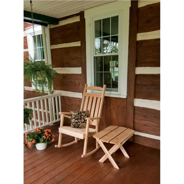 Cedar Classic Porch Rocker - Linden Leaf Stain