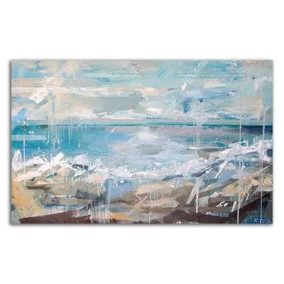 Seawalk by Kym De Los Reyes - Wrapped Canvas Print Rosecliff Heights Size: 20x22 H x 32x22 W x 1.5x22 D