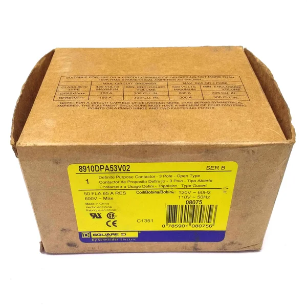 8910DPA53V02 Square D Definite Purpose Contactor