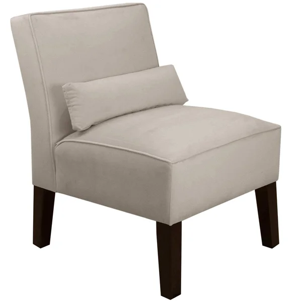Skyline Furniture Custom Accent Chair in Velvet (Velvet Light Grey)
