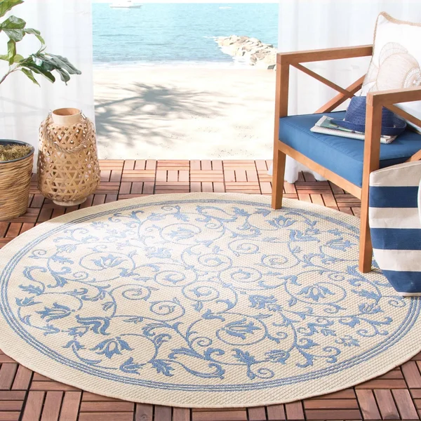 Safavieh Courtyard CY2098-3201 6&7x22 x 6&7x22 Square Natural, Terra Area Rug