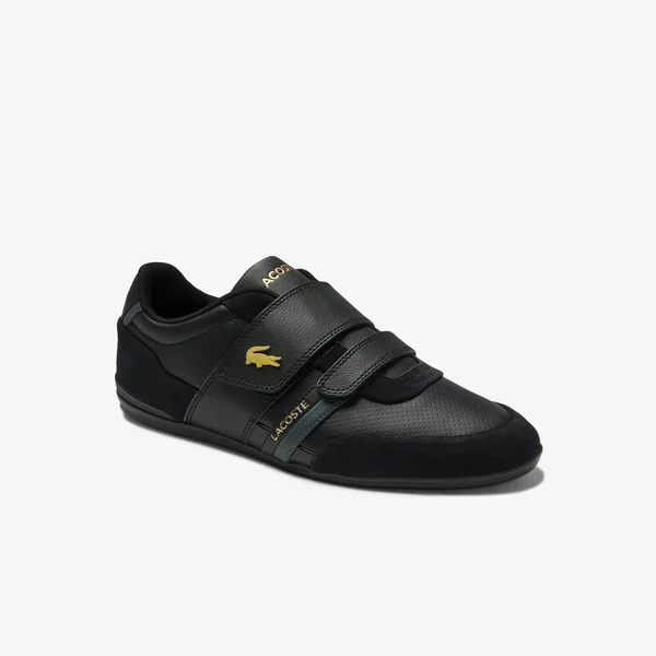 Lacoste Misano Strap Suede Men's Shoes Black-Dark Grey 7-40cma0061-237