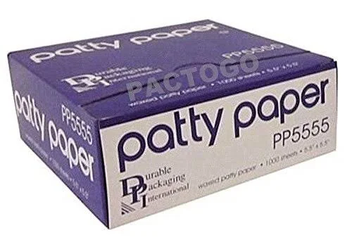 Durable Packaging 5.5x22x5.5x22 Hamburger Patty Deli Waxed Paper Sheets Steak cheese