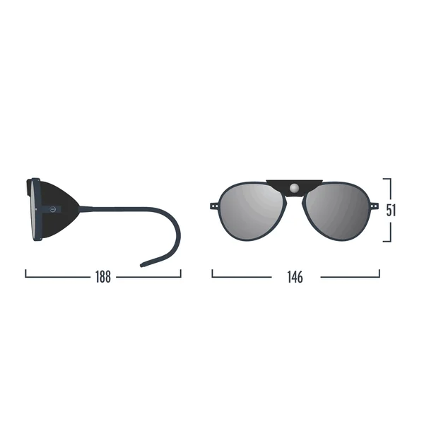 Izipizi Glacier Plus Sunglasses (Black, Polarized)