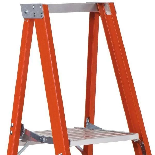 Louisville 6& Platform Step Ladder iA 300lbs Fiberglass Fp1506