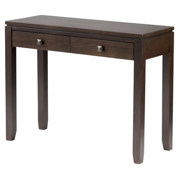 Brooklyn + Max City 2 Drawer Console Table, Size: Medium, Brown