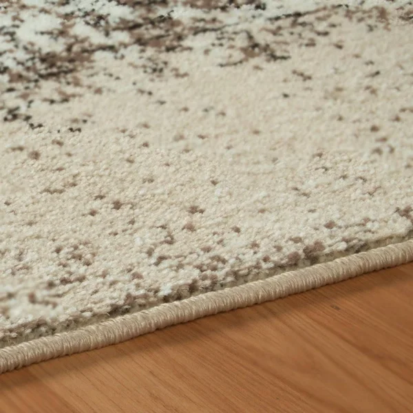 Miranda Haus Bristol Abstract Damask Indoor Area Rug Collection - Beige/Brown 8& x 10&