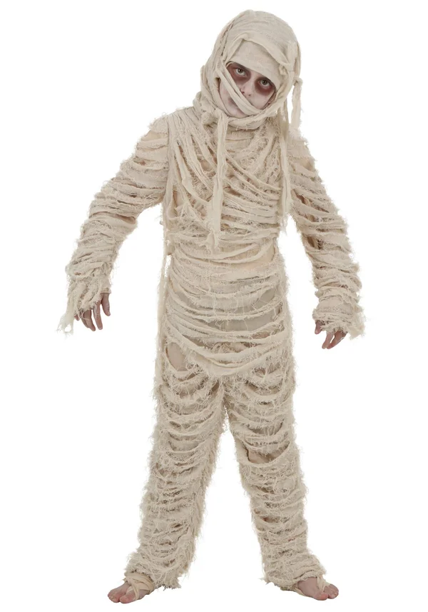 Mummy Costume for Boys - Original Halloween Costume, Kids, Boys, Beige, M, FUN Costumes