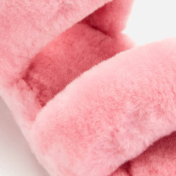 Ugg Women's Oh Yeah Sheepskin Slides - Sachet Pink - UK 4