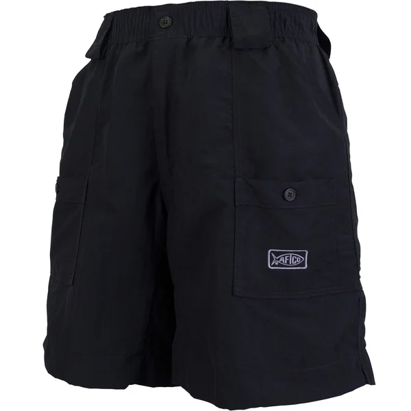 AFTCO Men's Original Long Fishing Shorts-black-30