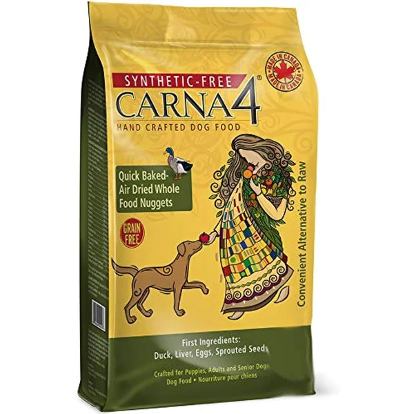 Carna4 Hand Crafted Dog Food, 13-Pound, Duck