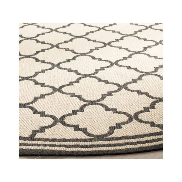Safavieh Linden LND121Z Creme/Black 2& x 8& Runner Area Rug