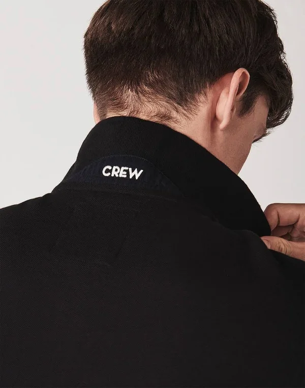 Crew Clothing Classic Pique Polo Shirt, Black
