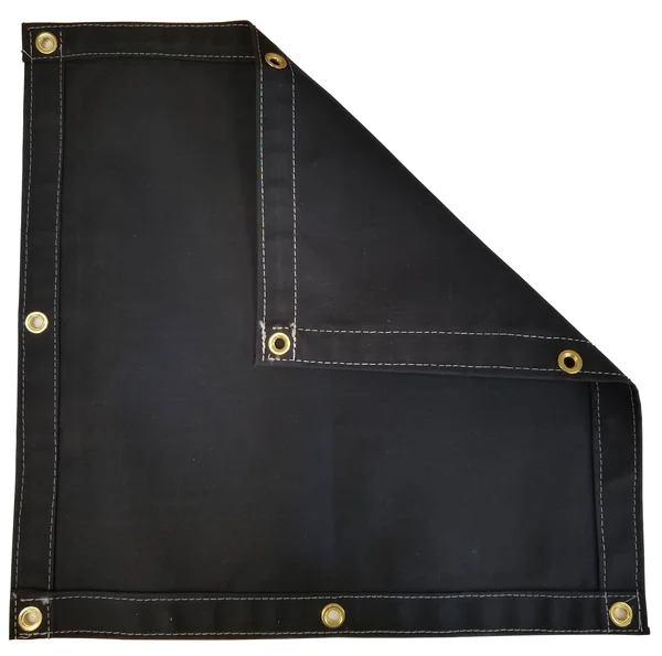10' x 18' Black Workhorse Polyester Canvas Tarp - 14.5 oz.