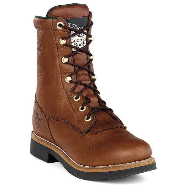 Georgia Boot Men's G70 8x22 Work Lacer Shoes - Walnut, Size 9.5W