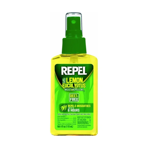 Repel Lemon Eucalyptus Natural Insect Repellent 4-Ounce Pump Spray Pack of 4