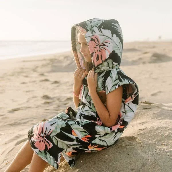 Kids Slowtide Makai Poncho - Multi