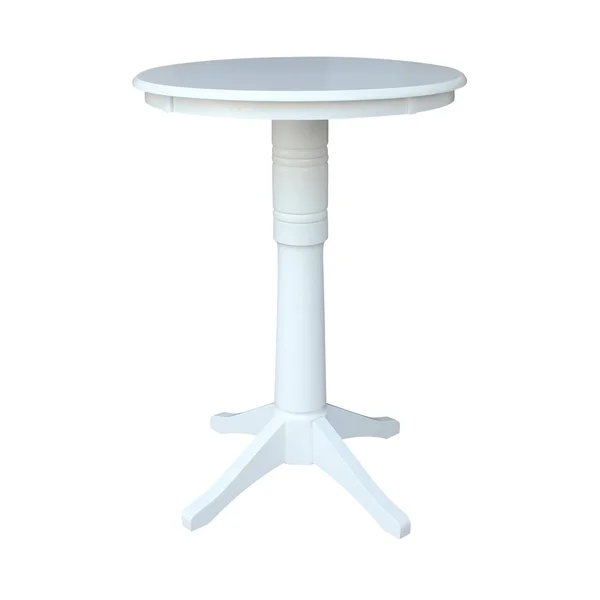 International Concepts 30x22 Round Top Pedestal Table - 34.9x22H, Espresso