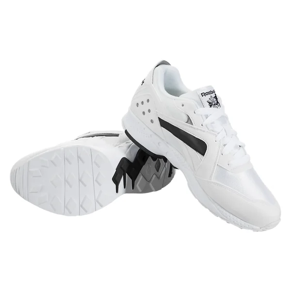 Reebok Mens Pyro Running Fitness Sneakers, White/Black, 13