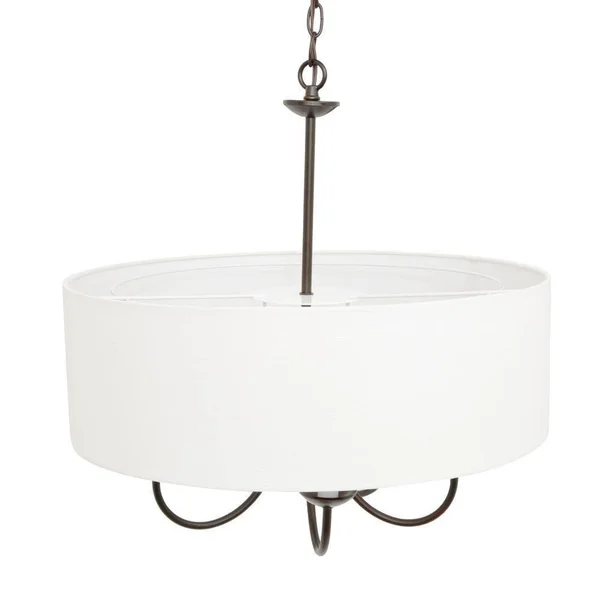 Progress Lighting P4217-20 Drum Shade Antique Bronze 5 Light Chandelier
